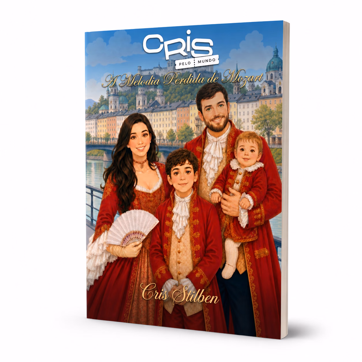 Capa do livro Cris Pelo Mundo: A Melodia Perdida de Mozart